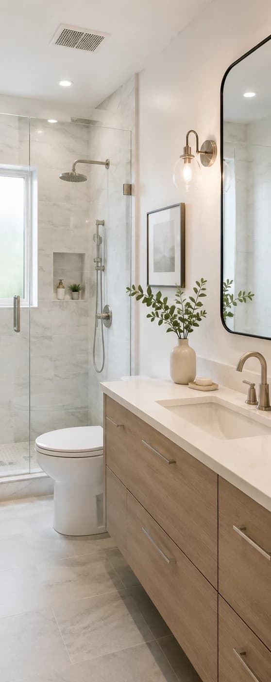 Salle de bain après intervention (illustration)